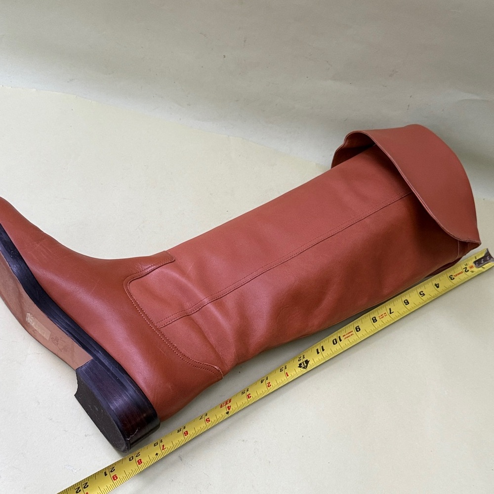 Orange J. Crew Over the Knee Leather Boots - Picture 12 of 16
